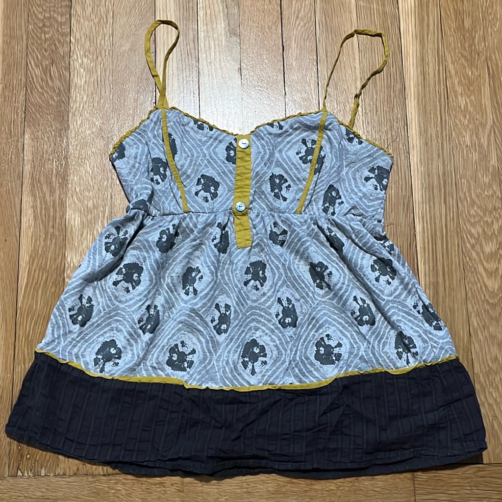 Patterned Spaghetti Strap Tank Top